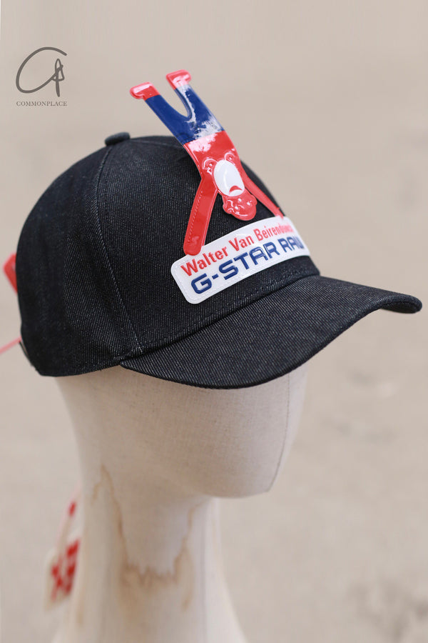 Walter Van Beirendonck 25 Spring/Summer Baseball Cap WVB-D26727-KIR Denim (Raw)